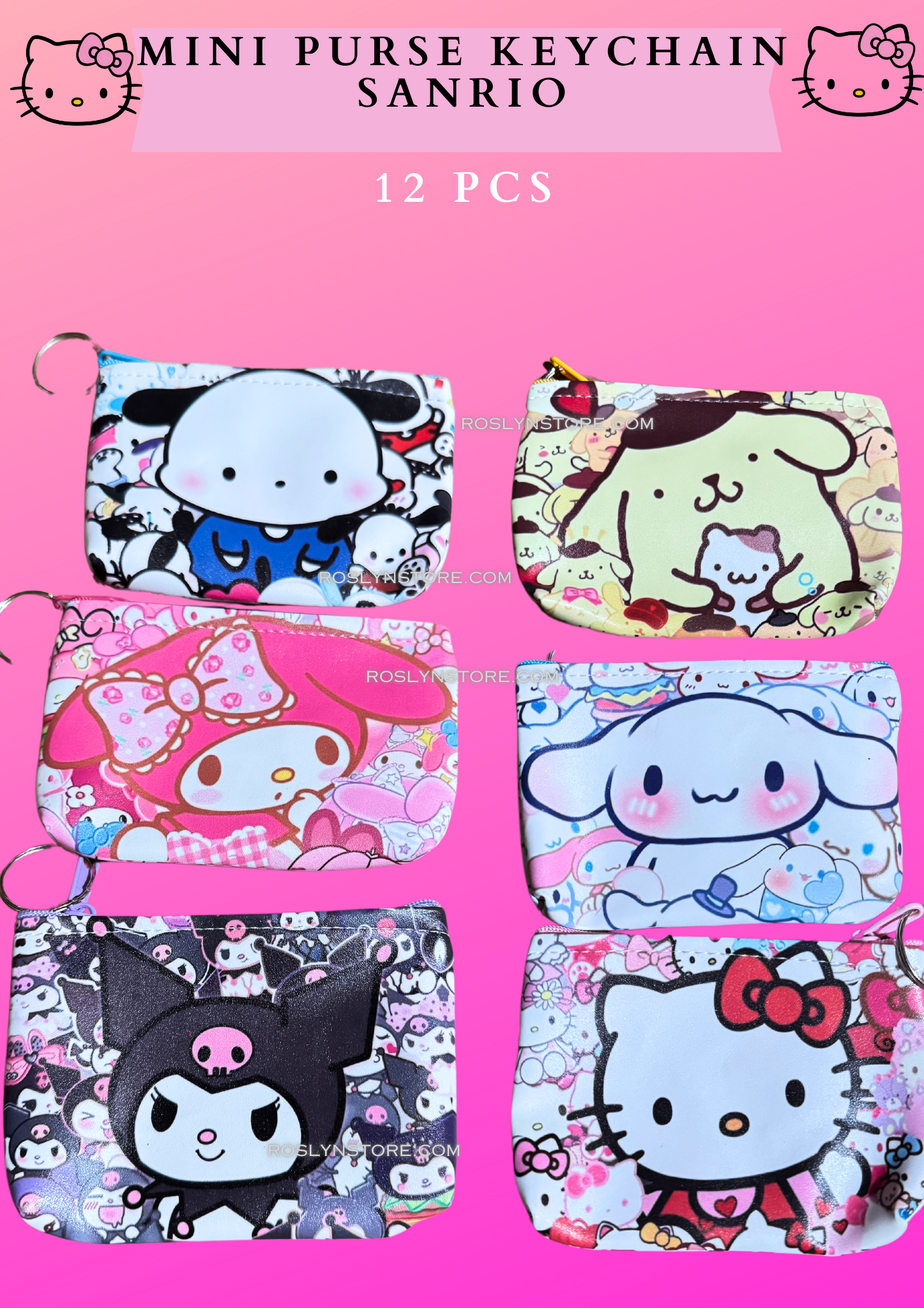 SANRIO PURSE - Monedero 12pcs