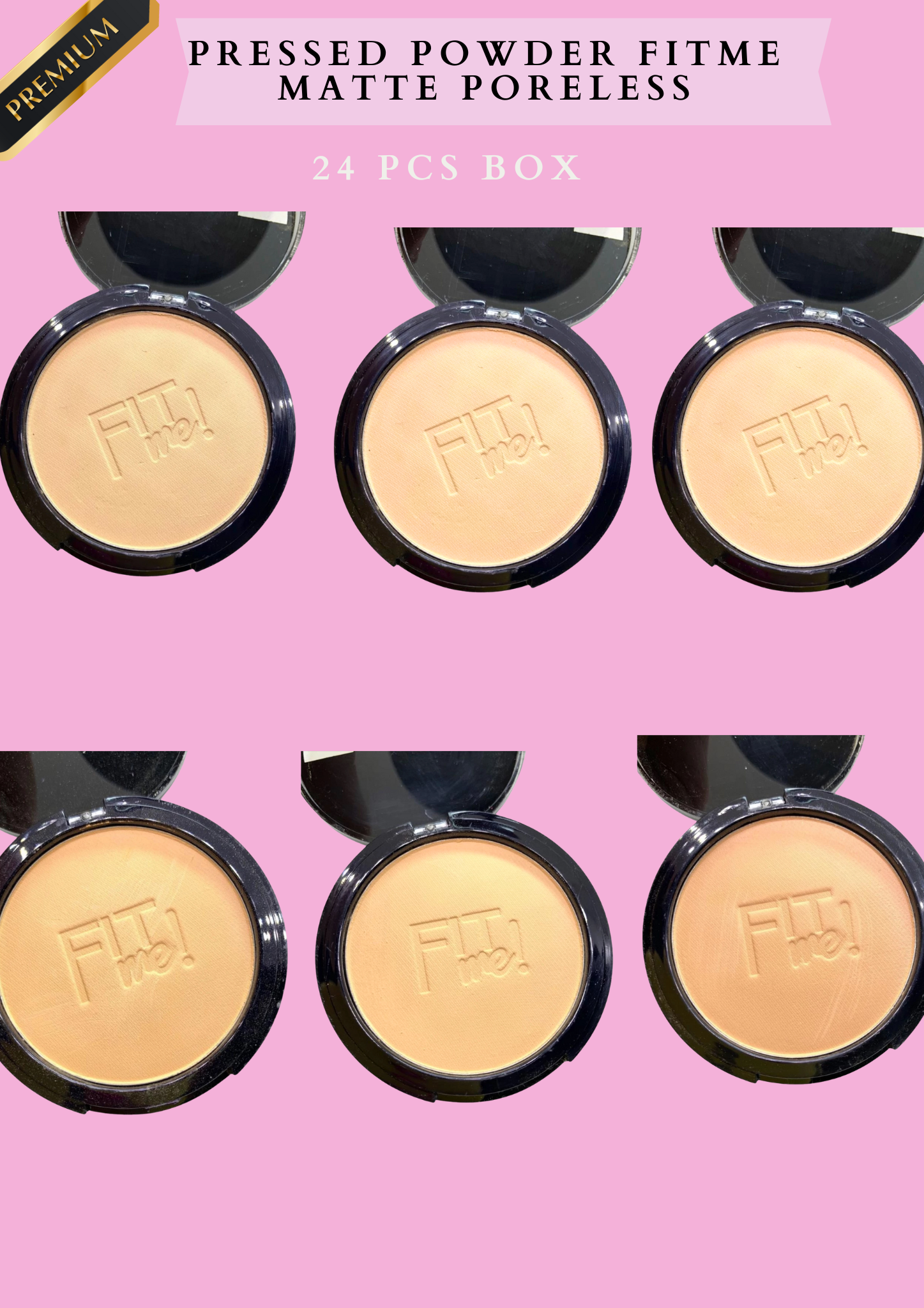 PRESSED POWDER FITME MATTE PORELESS (24 PCS BOX)