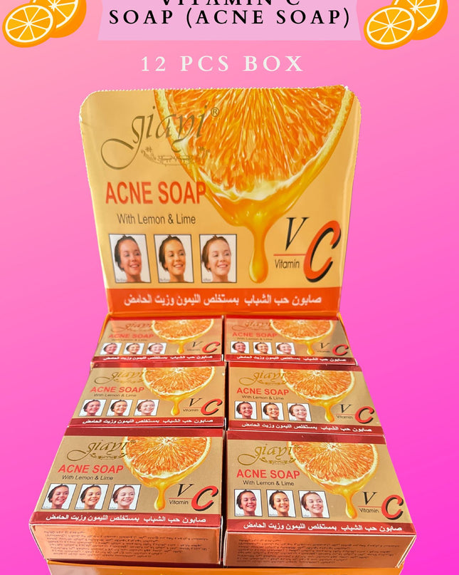 Acne soap vitamin c - 12 pcs box
