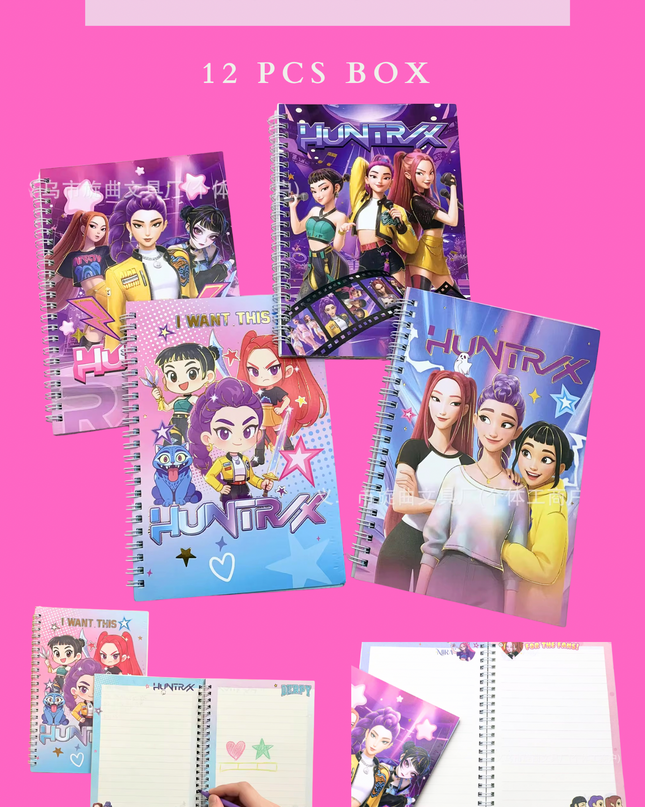 NOTEBOOK KPOP BIG SIZE 12 PCS BOX