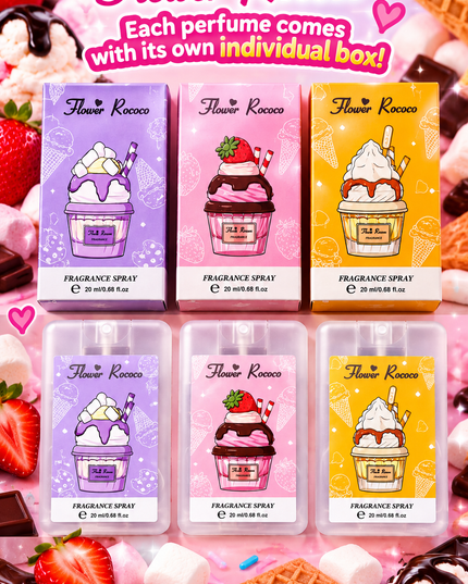DREAM DESSERT PERFUME FLOWER ROCOCO- 20 ml- 24 pcs box