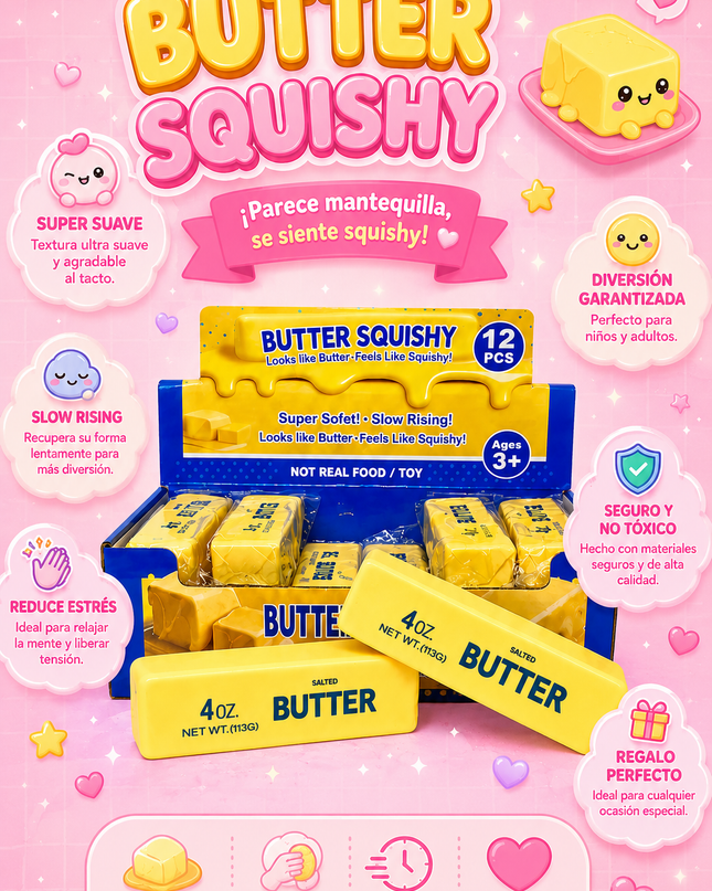 BUTTER SQUISHY 12 pcs box