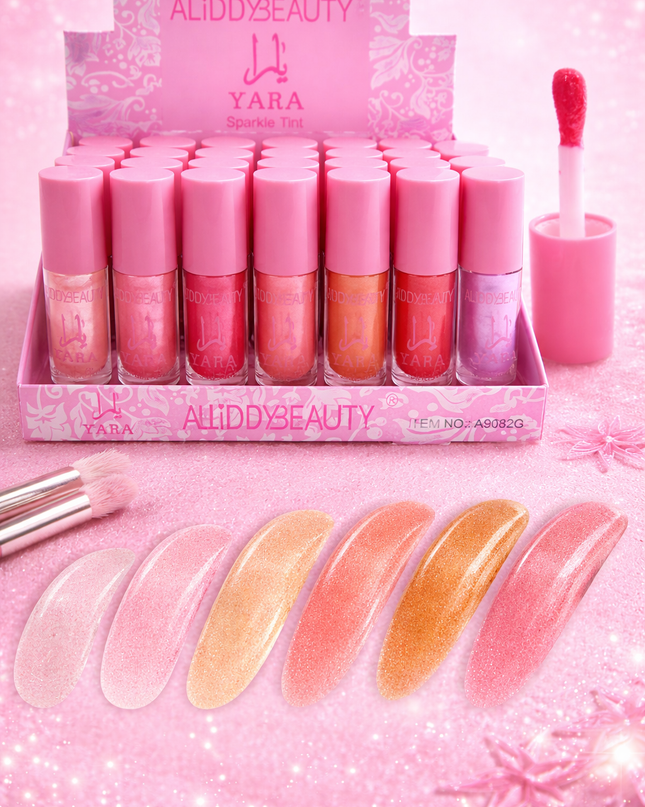 Aliddy beauty lipgloss shimmer pink - 24 pcs box #A0982S