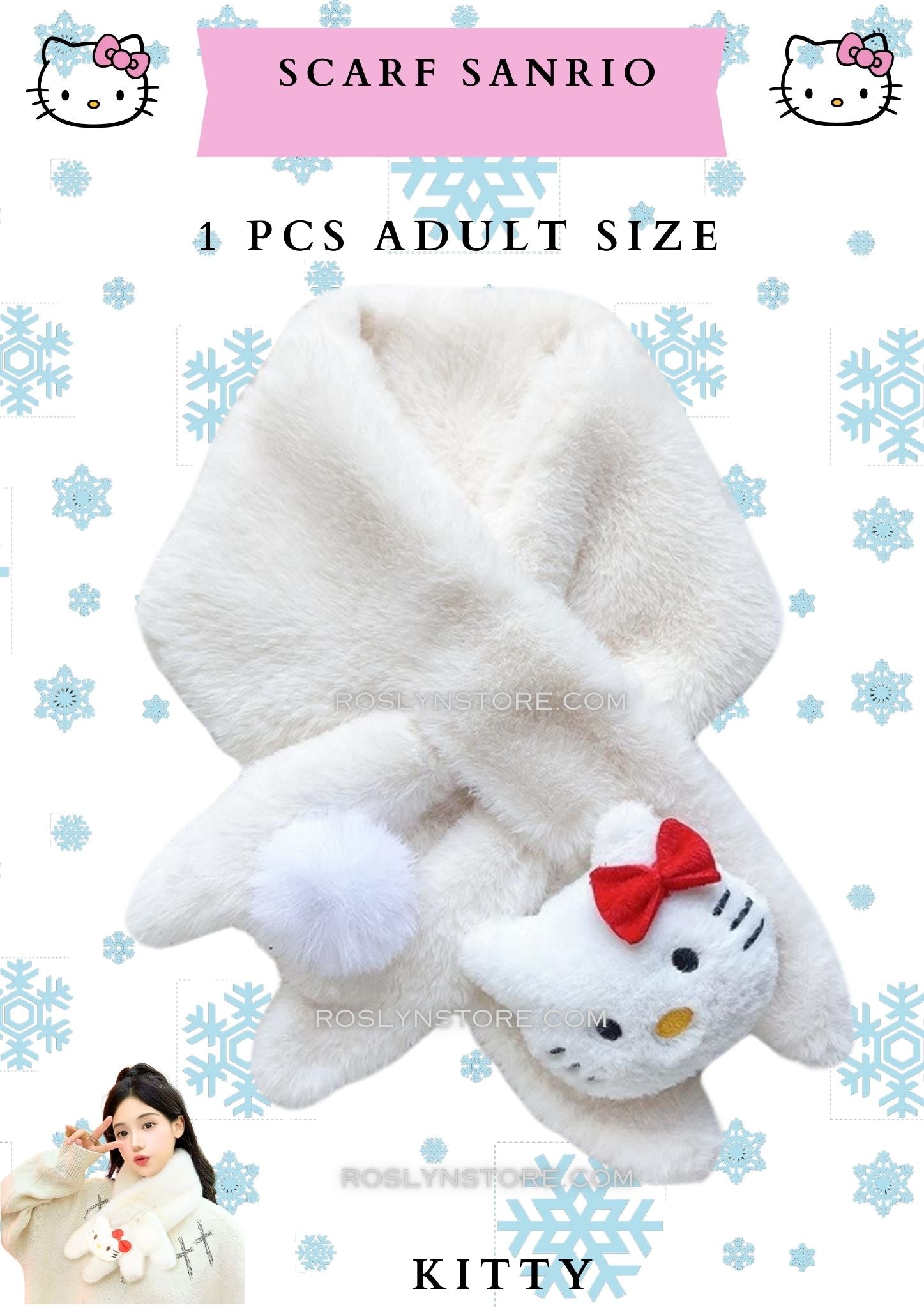 SCARF - SANRIO - Adult Size - buy 6 the price is $5