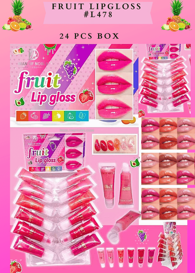 FRUIT LIPGLOSS #L478 - (24 PCS BOX)