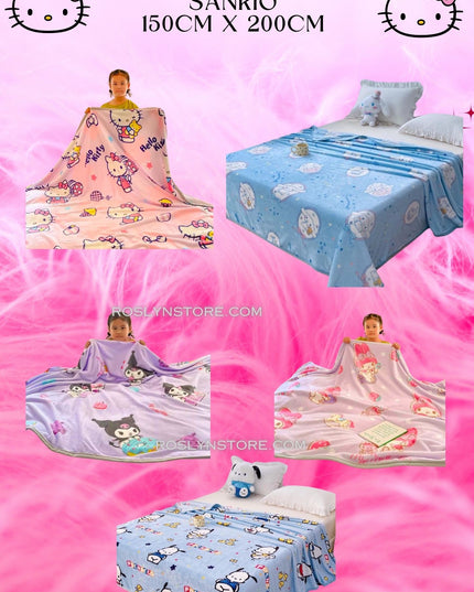 BLANKET Sanrio 1 PCS 150x  200  (CM)- big size- KING SIZE