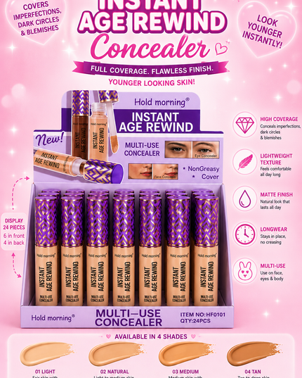 CONCEALER HOLD MORNING - HF0101 - (24 pcs box)- purple box