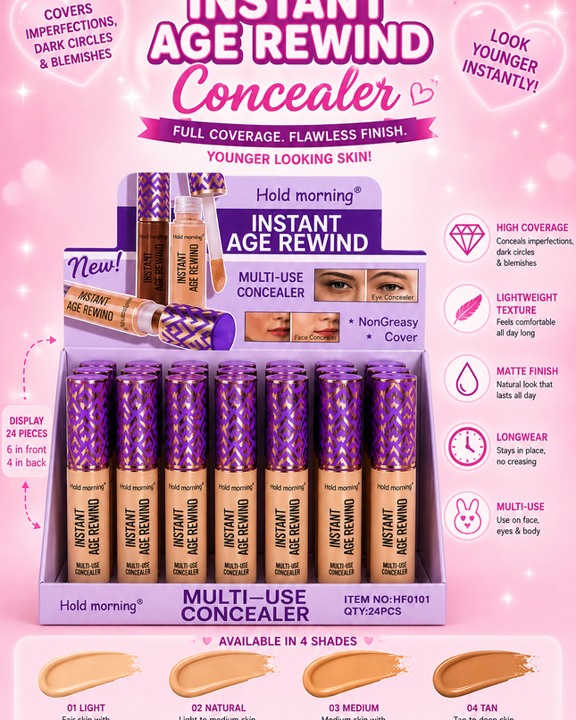 CONCEALER HOLD MORNING - HF0101 - (24 pcs box)- purple box