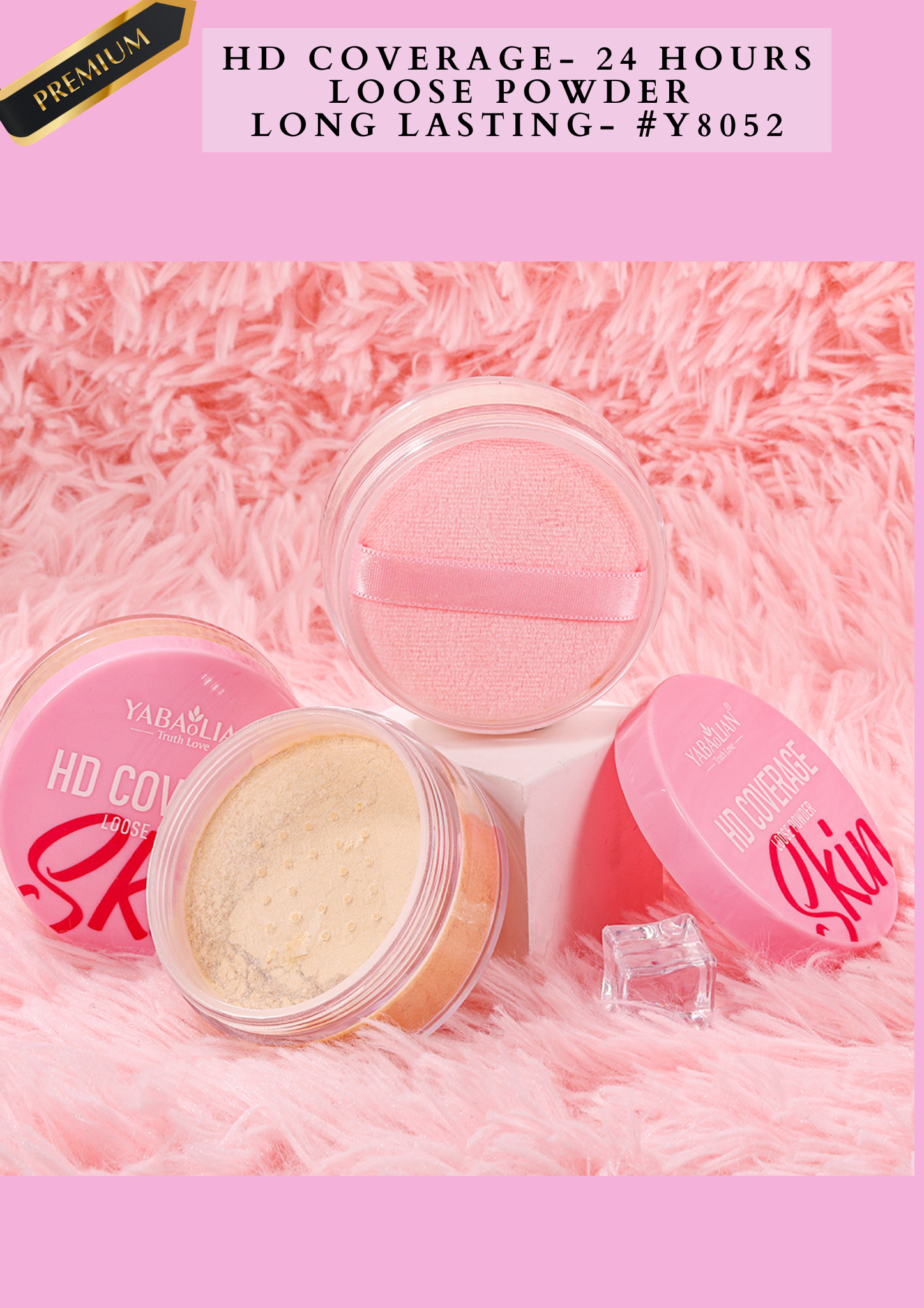 HD COVERAGE - 24 HOURS LOOSE POWDER LONG LASTING- #Y8052 ( 24 pcs box)