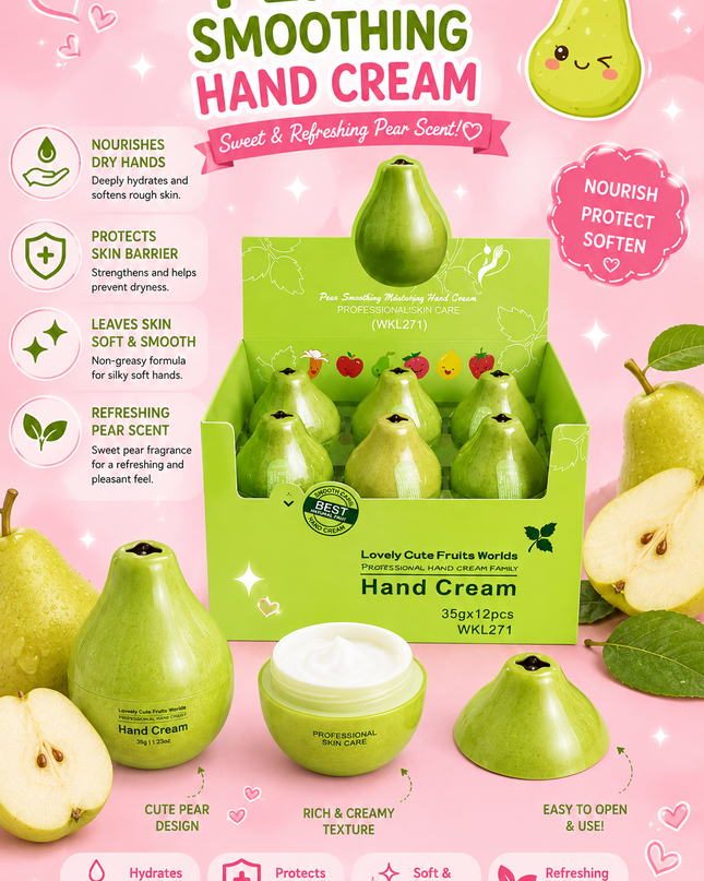 HAND CREAM PEAR- big size 12 pcs box -LOVELY - #WKL271