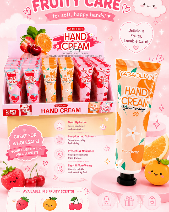 YABAOLIAN - hand cream ( 24 pcs box) #Y3191