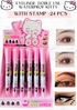 Eyeliner kitty  24 pcs - doble use- black color - waterproof