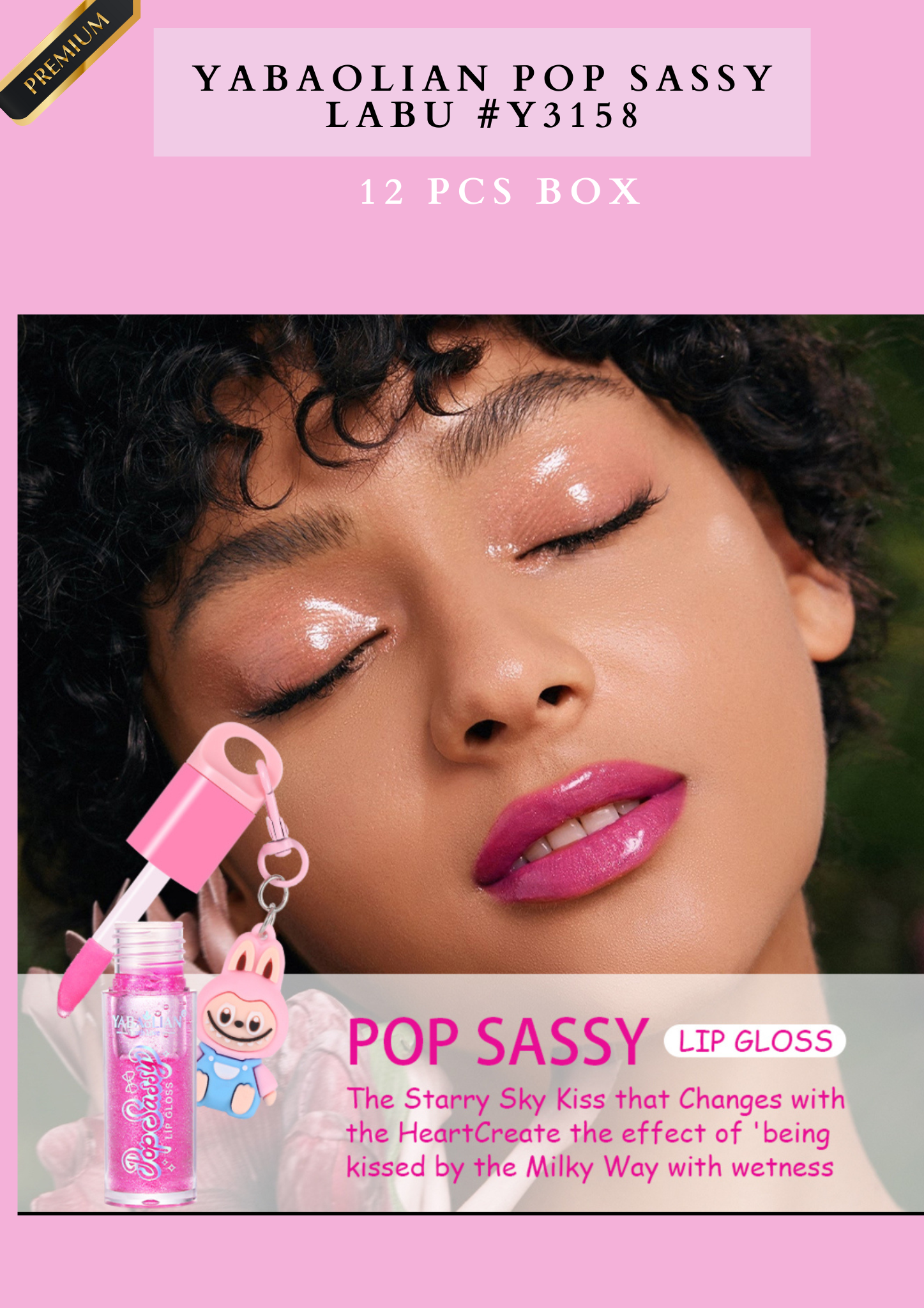 YABAOLIAN POP SASSY LABU #Y3158 ( 12 PCS BOX)