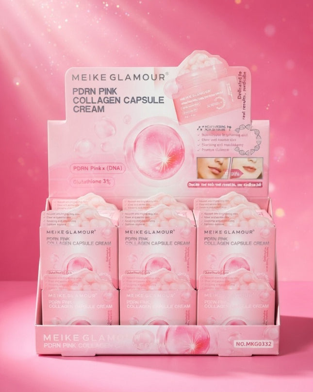 Cream PDRN - collagen capsule pink box - 12 pcs box