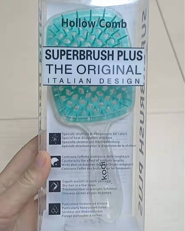 DETANGLING MASSAGE HAIRBRUSH
LUXURY BOX - 6 PIECES ( MIX COLORS)