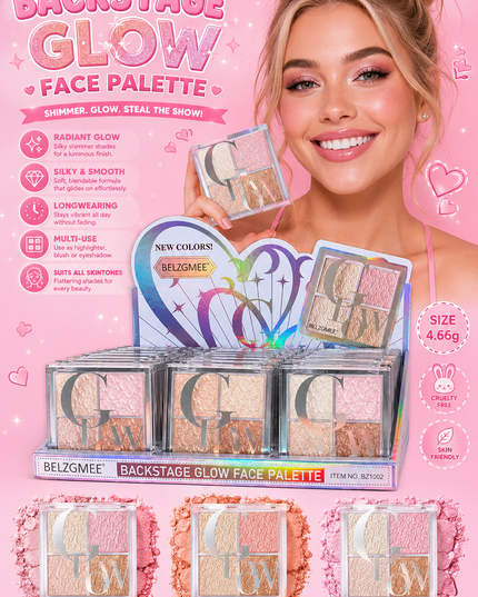 EYESHADOW BELZGMEE - (#BZ1002) - 12 pcs box