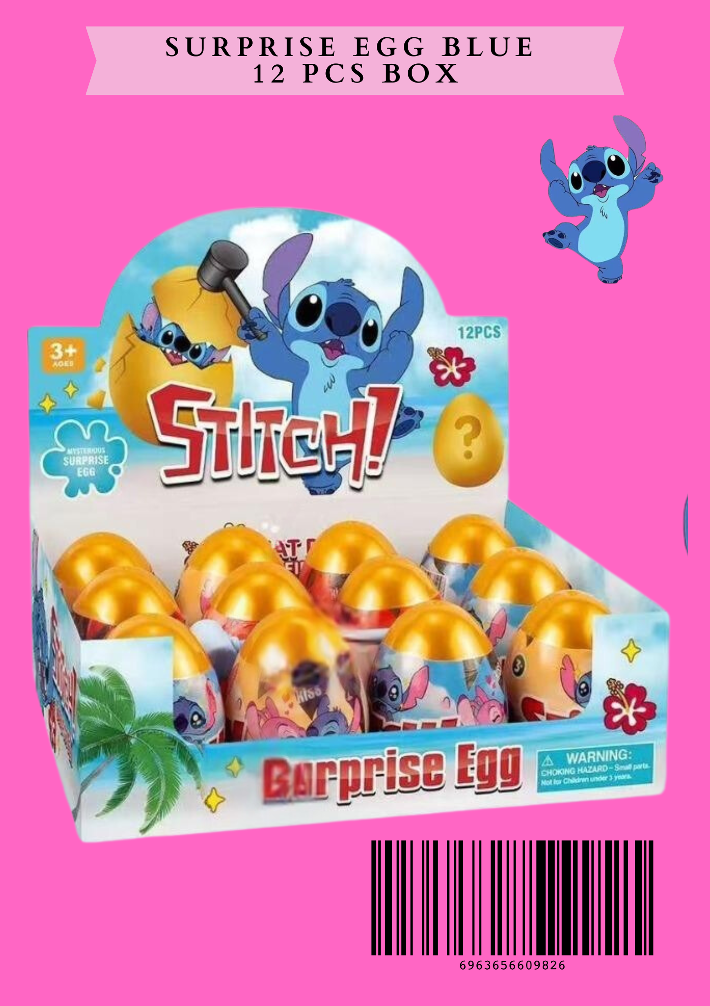 SURPRISE EGG BLUE -12 PCS BOX #980-1 A