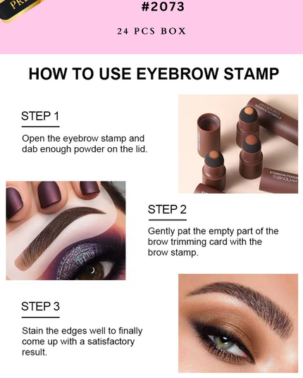 EYEBROW POWDER -all in one -  24 pcs  (PREMIUM BRAND) - #2073