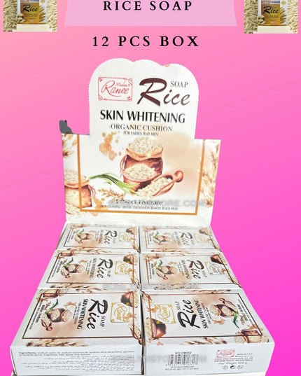 RICE SOAP whitening - 12 PCS box