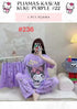 PIJAMAS KAWAII- Pajamas- (3 pcs Pijama ) 1 Pijama $10 / buy 3 price is $8 per each Pijama - Adjustable size ( S- M-L)