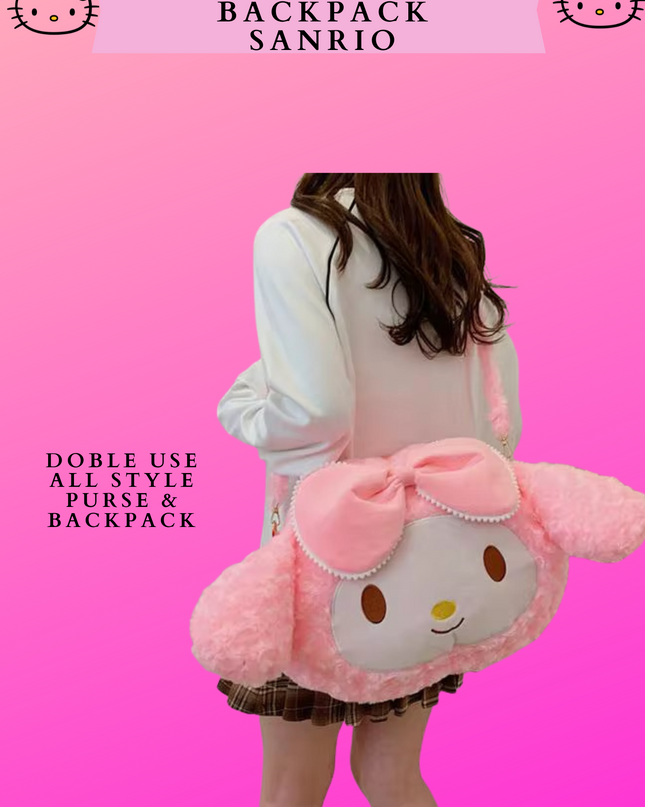 2 & 1 PURSE & BACKPACK SANRIO(BIG SIZE)