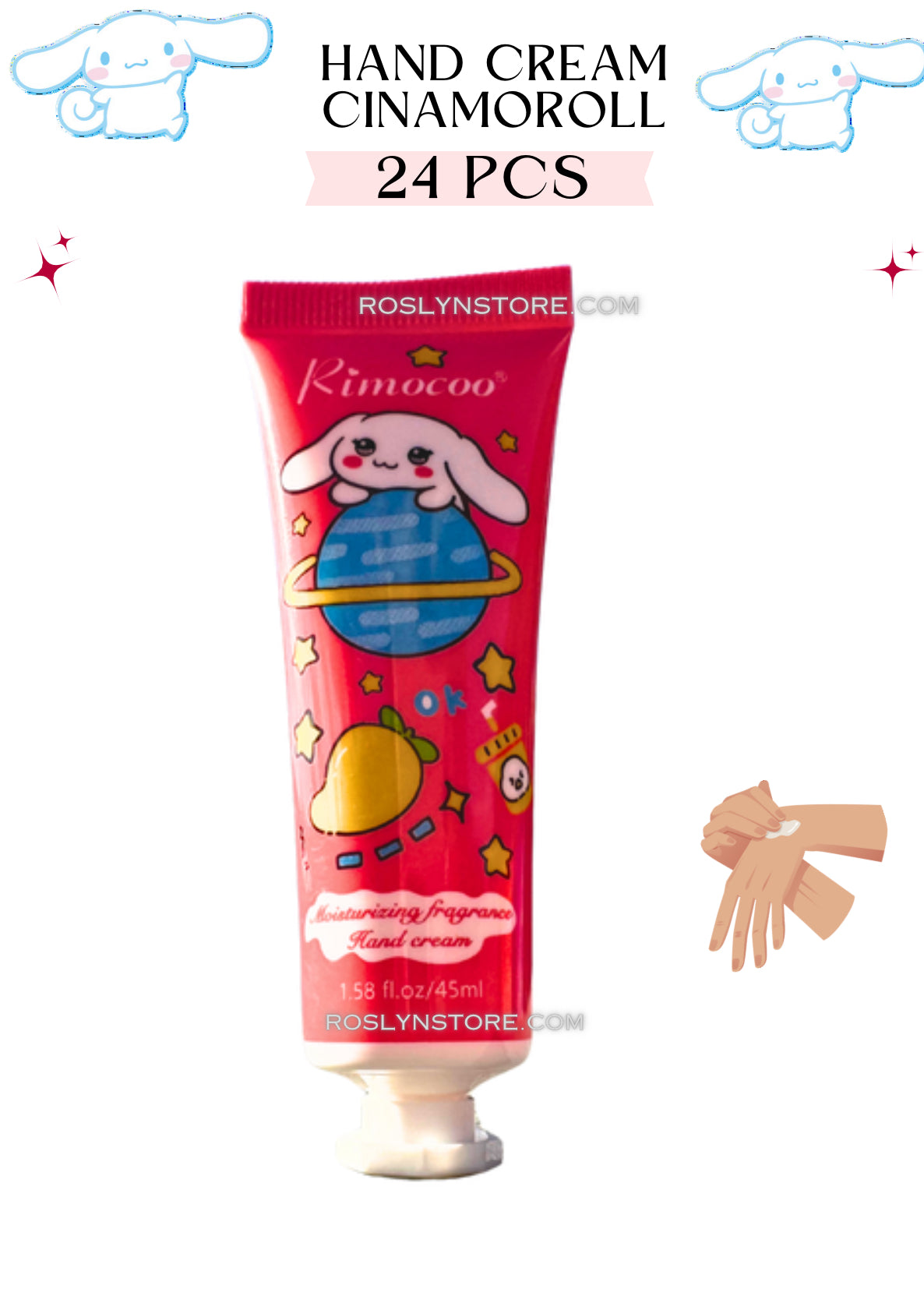 CINAMOROLL- Hand cream  - (24 pcs box ) - 45 ml per each