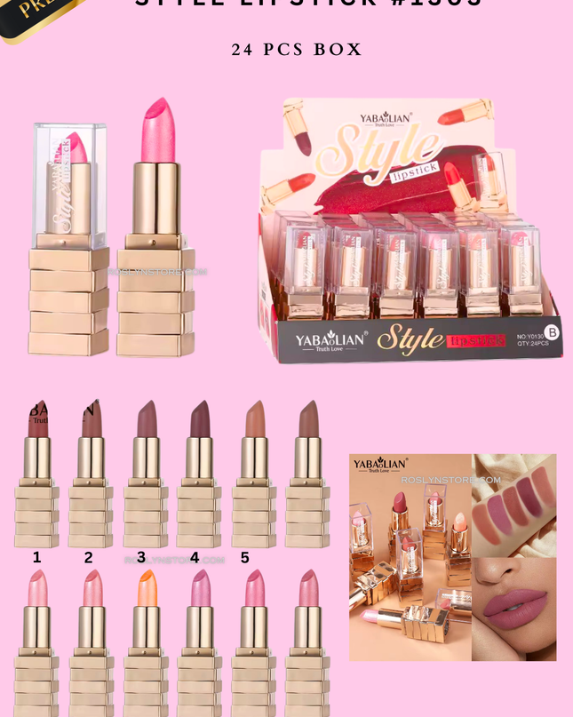 STYLE LIPSTICK - 24 pcs  (PREMIUM BRAND) - #1303
