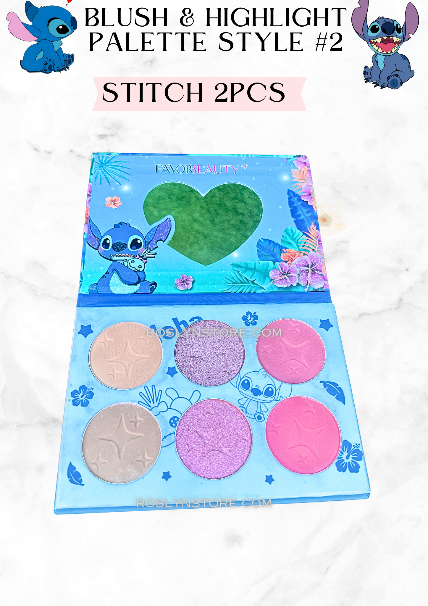 Bundle palette blush  & highlight- stitch - Style #2