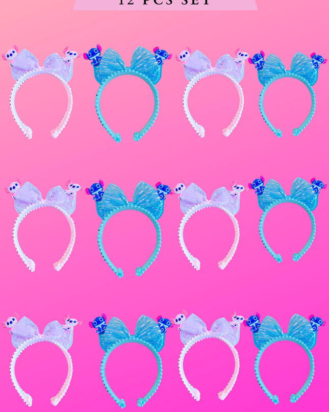 HEADBAND 12 PCS SET - Stitch