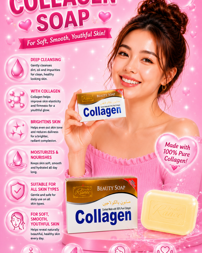 COLLAGEN  SOAP - 12 PCS box - 100% pure collagen