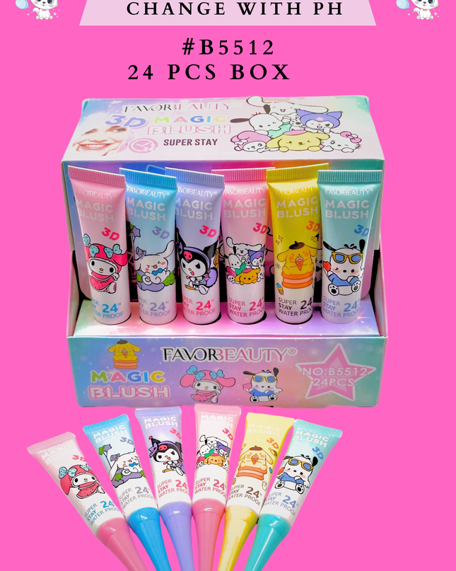 MAGIC LIQUID BLUSH- SANRIO - 24 pcs ( #B5512)