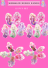 MERMAID Ruber bands- for hair - 12 PCS SET