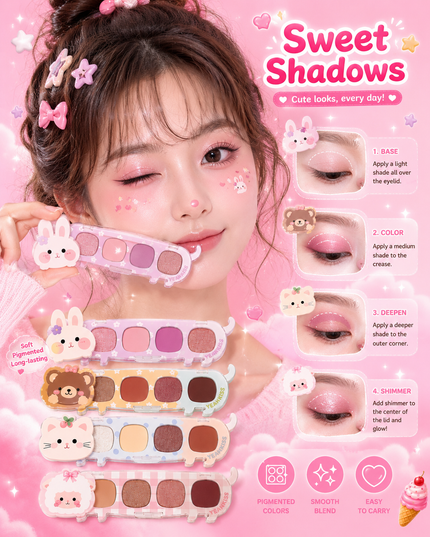 YEAHKISS KAWAII EYESHADOW 24 pcs box  (YEAH 231)