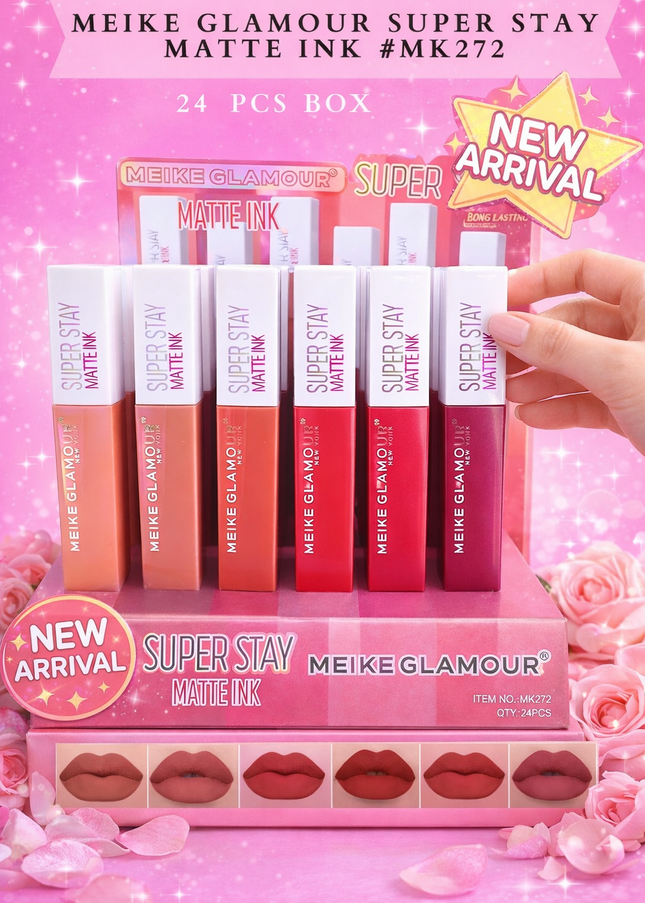 MEIKE GLAMOUR SUPER STAY MATTE INK #MK272 - 24 pcs box