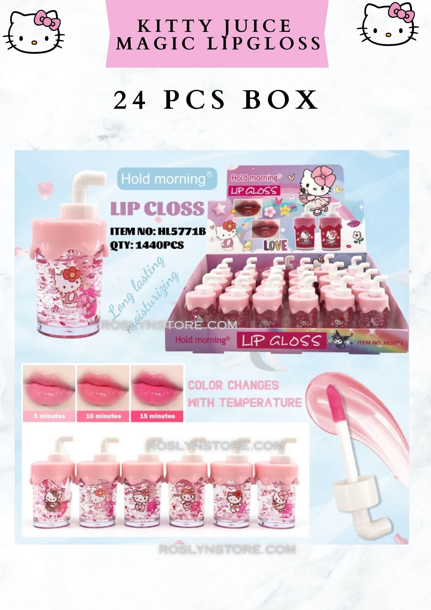 KITTY JUICE  - MAGIC LIPGLOSS 24 PCS BOX