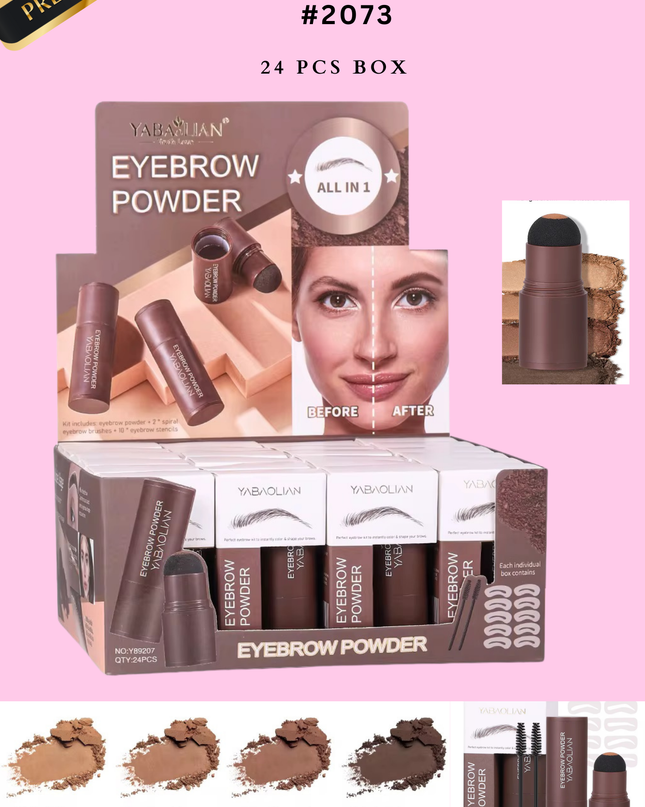 EYEBROW POWDER -all in one -  24 pcs  (PREMIUM BRAND) - #2073