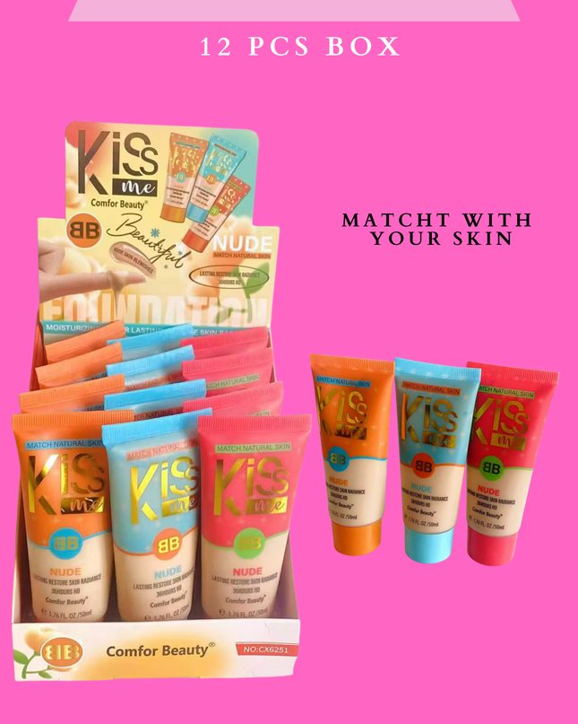 BB CREAM KISS ME COMFOR BEAUTY #CX6251 -12 PCS BOX (match with your skin)