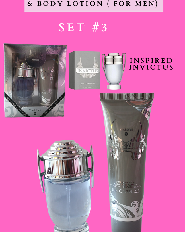 Gift SET INSUPERABLE PERFUME & BODY LOTION ( FOR MEN) SET # 3