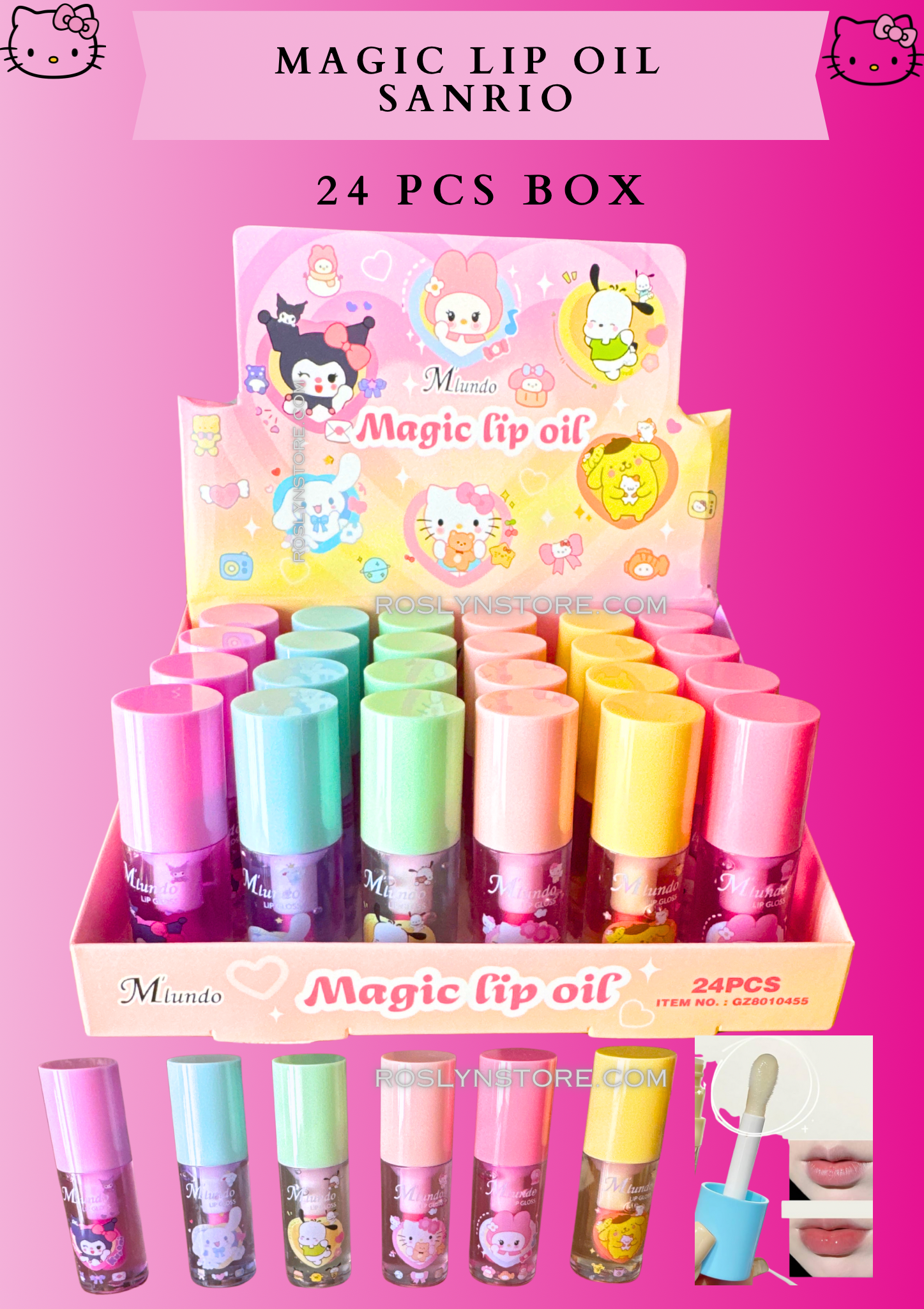 MAGIC LIP OIL- SANRIO 24 PCS - BOX (3973)