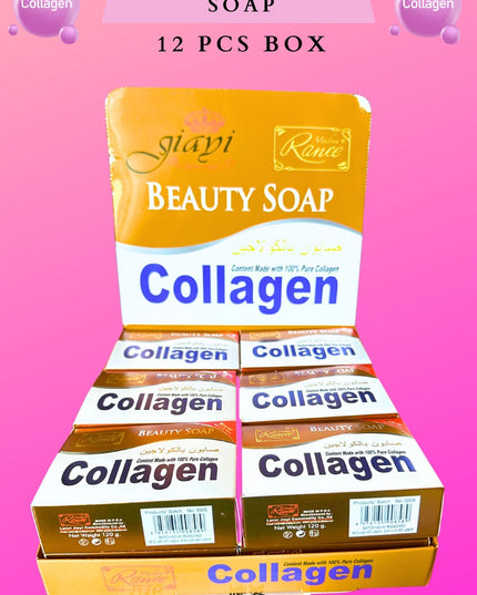 COLLAGEN  SOAP - 12 PCS box - 100% pure collagen
