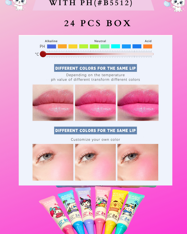 MAGIC LIQUID BLUSH- SANRIO - 24 pcs ( #B5512)