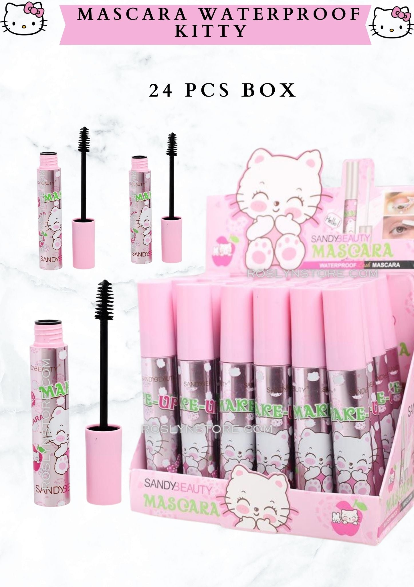 Kitty Mascara waterproof - 24 pcs ( black color)