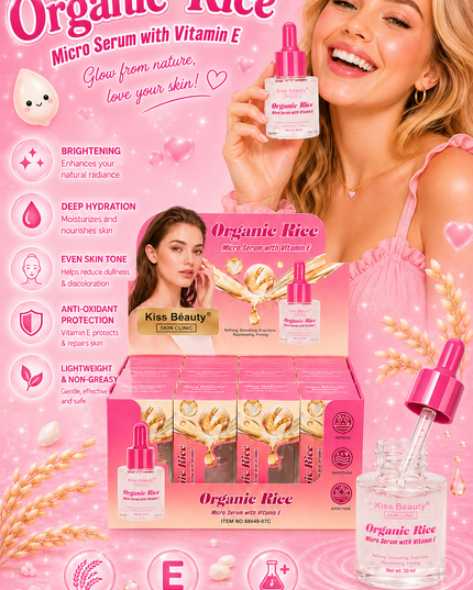 KISS BEAUTY SERUK RICE 12 pcs box