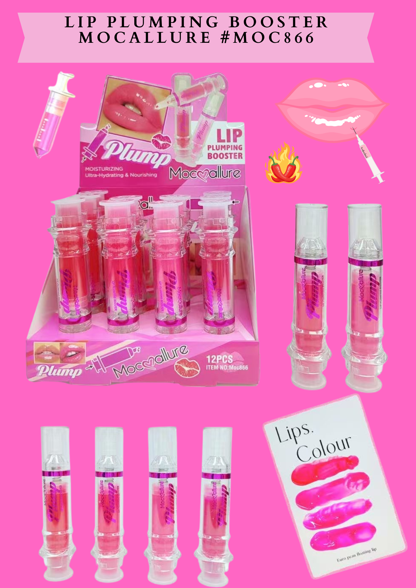 LIP PLUMPING BOOSTER MOCALLURE #MOC866 ( 12 pcs box)