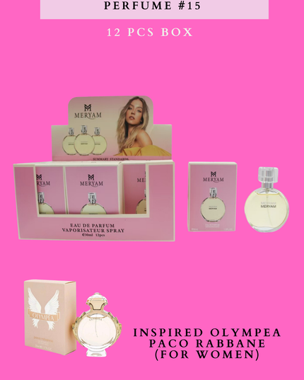 MERYAM 35 ML PER EACH PERFUME #15 - 12 PCS BOX