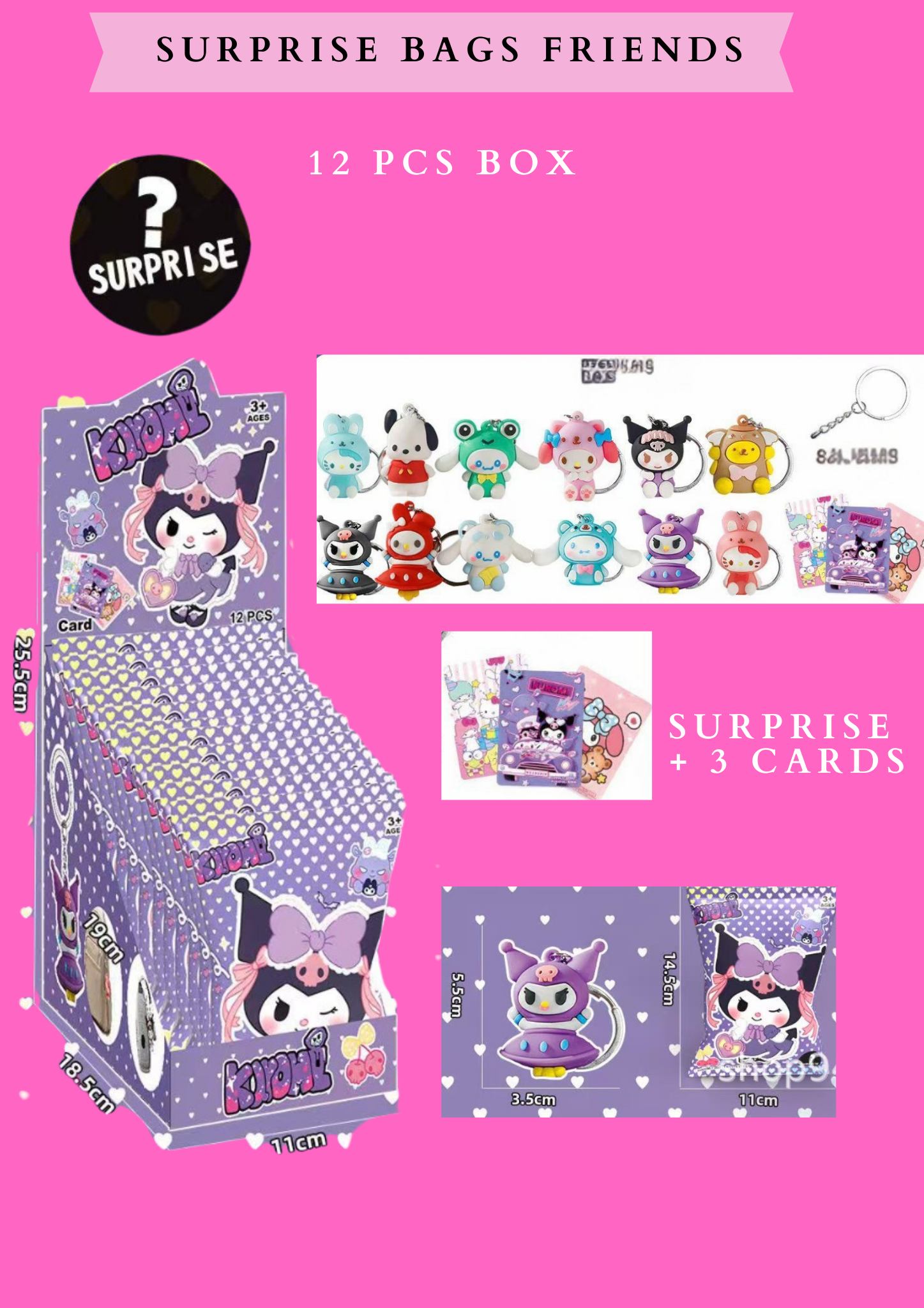 SURPRISE BAGS FRIENDS - 12 PCS BOX
