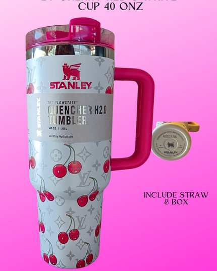 LV CHERRY RED & WHITE CUP 40 ONZ ( #1)