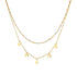 DOBLE necklace (colors) 18k Gold Filled/ doble Chain- non tarnish - stainless steel