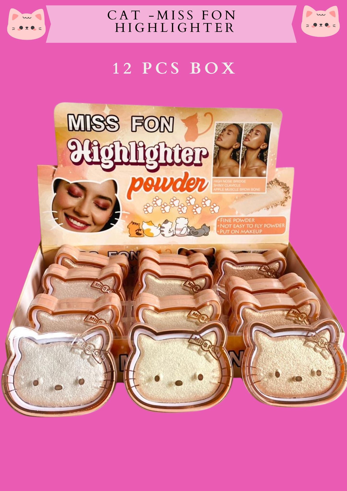 CAT - MISS FON HIGHLIGHTER (12 PCS BOX)