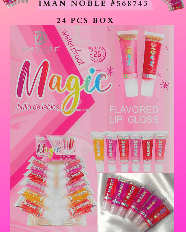 Magic lipgloss  - (24pcs set) IMAN NOBLE -  #568743